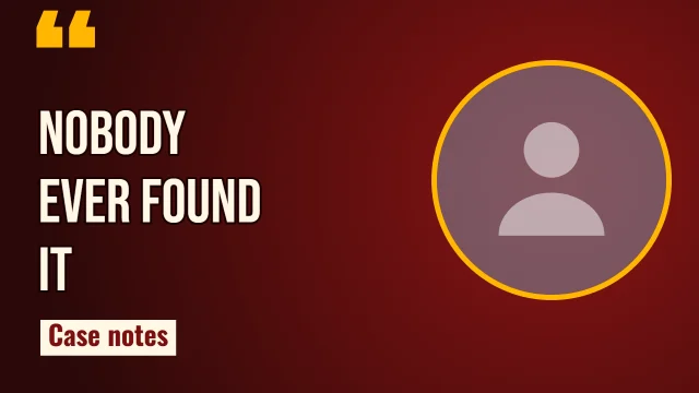Mystery YouTube thumbnail template: Quote Card layout in the Hot Sauce colourway, sample words "NOBODY EVER FOUND IT Case notes", with 1 empty photo slot (Guest)