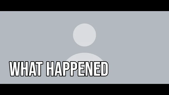 News YouTube thumbnail template: Cinematic layout in the Newsprint colourway, sample words "WHAT HAPPENED", with 1 empty photo slot (Your wide shot)