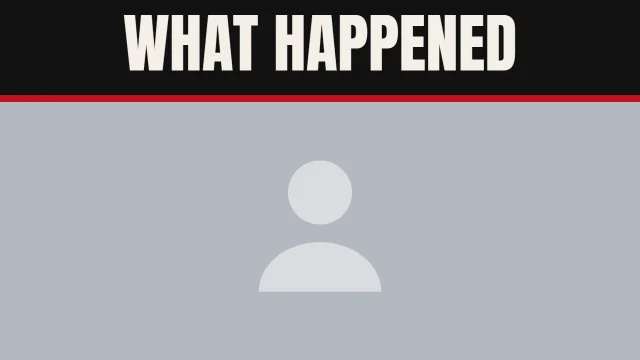 News YouTube thumbnail template: Top Bar layout in the Newsprint colourway, sample words "WHAT HAPPENED", with 1 empty photo slot (Your photo)