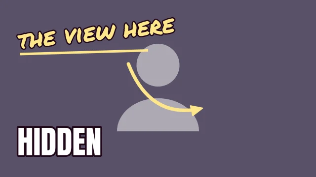 Travel YouTube thumbnail template: Marker Note layout in the Dusk colourway, sample words "the view here HIDDEN", with 1 empty photo slot (Your photo)
